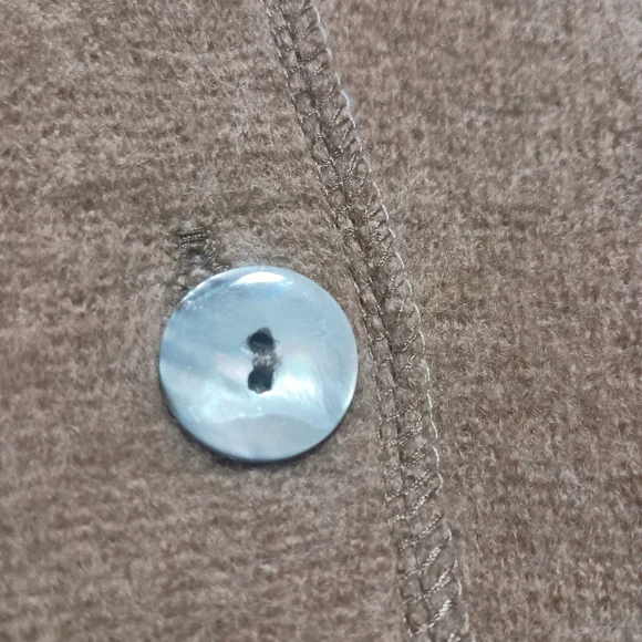 Pendleton 100% Merino Virgin Wool Double-Faced Sweater Jacket - Camel & Cream -L - Picture 7 of 10